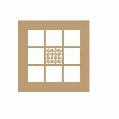 ALBUM 15*15 CM - 9 CASES MOTIF POIS RAYONNANTS