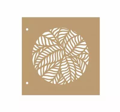 ALBUM 15*15 CM - FEUILLAGE ROND