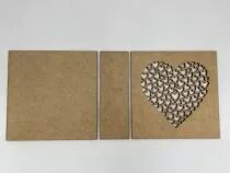 ALBUM 18x18 COEURS DANS COEUR AVEC TRANCHE