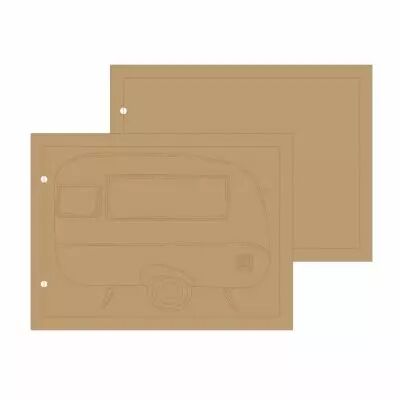 ALBUM 20*15 CM MDF CARAVANE