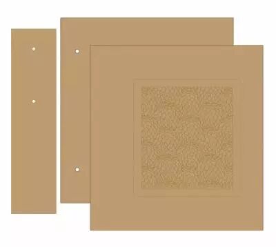 ALBUM CLASSEUR 22,5x21 CM POMMES DE PIN GRAV�ES