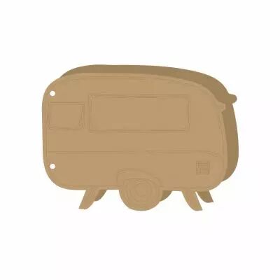 ALBUM DECOUPE 20*15 CM MDF CARAVANE