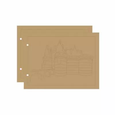 ALBUM DECOUPE 20*15 CM MDF CHATEAU DE NANTES