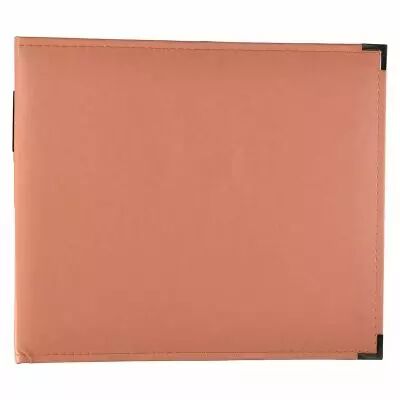 ALBUM FAUX LEATHER 3 RING BINDER 12x12 Coral
