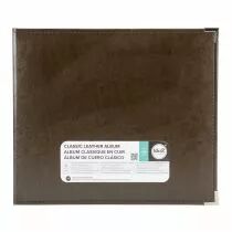 ALBUM FAUX LEATHER 3 RING BINDER 12x12 Dark Chocolate