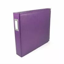 ALBUM FAUX LEATHER 3 RING BINDER 12x12 Grape Soda