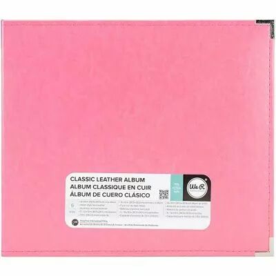 ALBUM FAUX LEATHER 3 RING BINDER 12x12 Strawberry