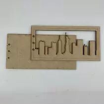 ALBUM HORIZONTAL 10 X 20 CM - 1 RECTANGLE - NEW YORK