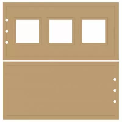 ALBUM HORIZONTAL 10 X 20 CM - 3 CARRES