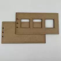 ALBUM HORIZONTAL 10 X 20 CM - 3 CARRES