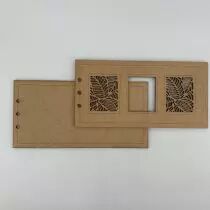 ALBUM HORIZONTAL 10 X 20 CM - 3 RECTANGLES - FEUILLAGE ENTRELACE