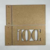 ALBUM MDF 3 MM 25X15 CM CADRE 100