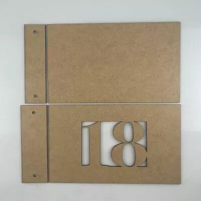 ALBUM MDF 3 MM 25X15 CM CADRE 18