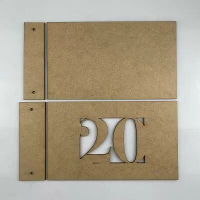 ALBUM MDF 3 MM 25X15 CM CADRE 20