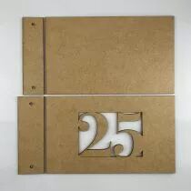 ALBUM MDF 3 MM 25X15 CM CADRE 25