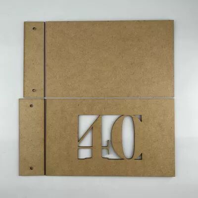 ALBUM MDF 3 MM 25X15 CM CADRE 40