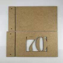 ALBUM MDF 3 MM 25X15 CM CADRE 70