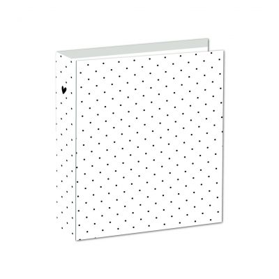 Album papier D-Ring 9\ X12\  Anillas - White Dots