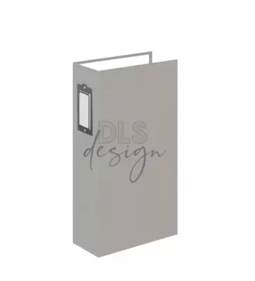 Album tissu D-Ring 3\ X8\  Grey