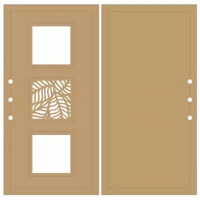 ALBUM VERTICAL 20 X 10 CM - 3 CARRES - FEUILLAGE ENTRELACE