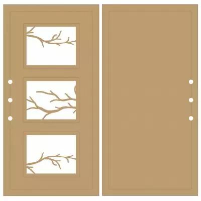 ALBUM VERTICAL 20 X 10 CM - 3 RECTANGLES - BRANCHES