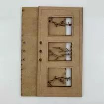ALBUM VERTICAL 20 X 10 CM - 3 RECTANGLES - BRANCHES