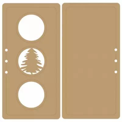 ALBUM VERTICAL 20 X 10 CM - 3 RONDS - 1 FEUILLE