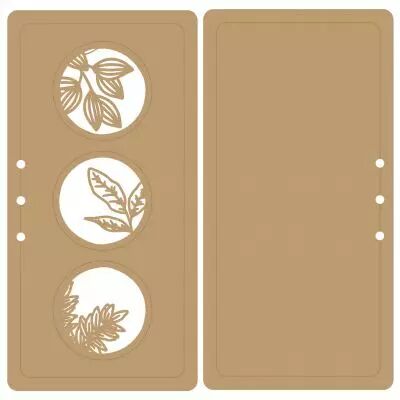 ALBUM VERTICAL 20 X 10 CM - 3 RONDS - 3 FEUILLES