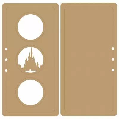 ALBUM VERTICAL 20 X 10 CM - 3 RONDS - CHATEAU