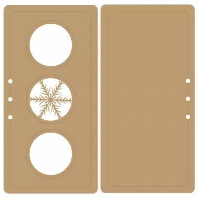 ALBUM VERTICAL 20 X 10 CM - 3 RONDS - FLOCON