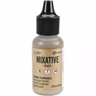 Alcohol Ink Metallic Mixatives - Gold Metallic