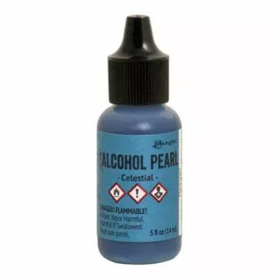 ALCOHOL PEARL CELESTIAL - Encre � alcool Bleu