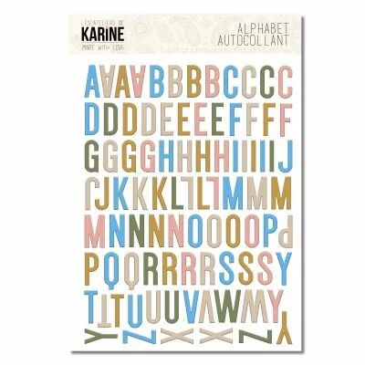 Alphabet Multicolore assortis � la collection Made with Love