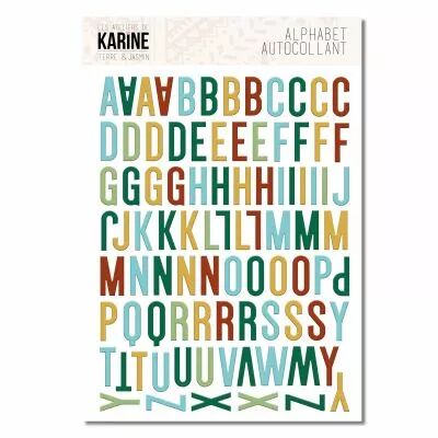 Alphabet Multicolore assortis � la collection Terre & Jasmin
