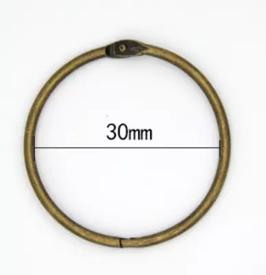ANNEAU METAL 38MM - BRONZE