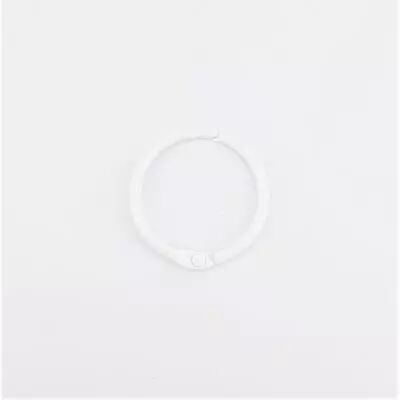 ANNEAUX METAL DE COULEUR 25 MM - BLANC