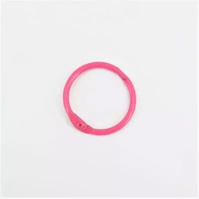 ANNEAUX METAL DE COULEUR 25 MM - FUCHSIA