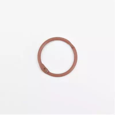 ANNEAUX METAL DE COULEUR 25 MM - MARRON