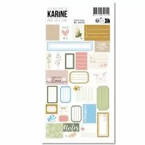 Autocollants 30 �tiquettes Made with love