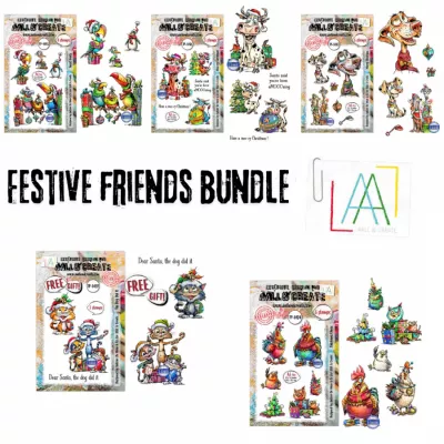 Autour De Mwa Festive Friends Bundle + Free Limited Edition A7 Stamp Set
