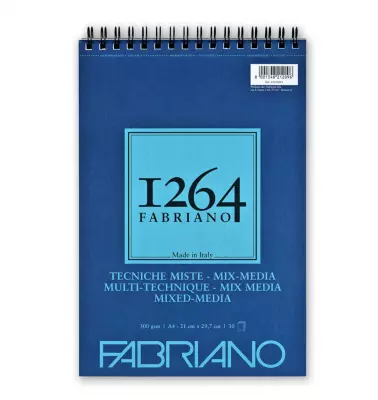 BLOC DE 30 FEUILLES 1264 MULTI-TECHNIQUE 21X29,7 CM EXTRA WHITE 300G