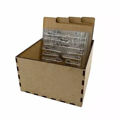 BOITE POUR TAMPONS P6 - 9,8*10,2 CM