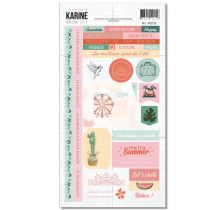 Bonjour l\'été - Stickers 15X30 - Les Ateliers de Karine