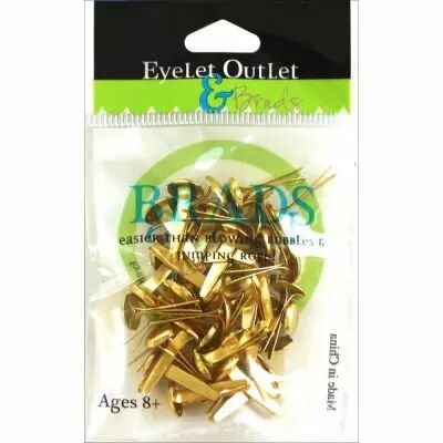 BRADS 8MM SHINNY GOLD