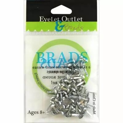 BRADS 8MM SHINNY SILVER