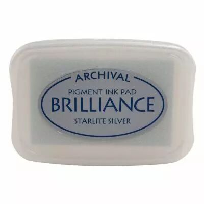 BRILLIANCE PIGMENT INK PAD - Starlite Silver