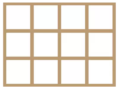CADRE 30*30 12 CASES