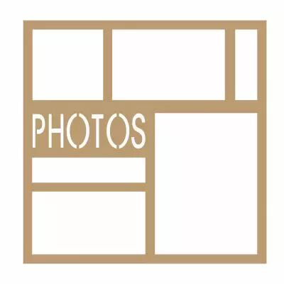 CADRE 30*30 PHOTOS ECRITURE DROITE