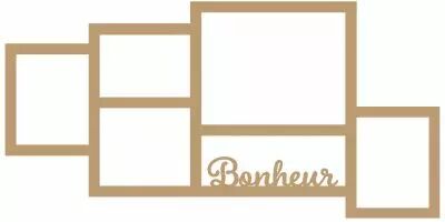 CADRE 30*60 6 CASES BONHEUR