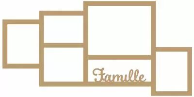 CADRE 30*60 6 CASES FAMILLE
